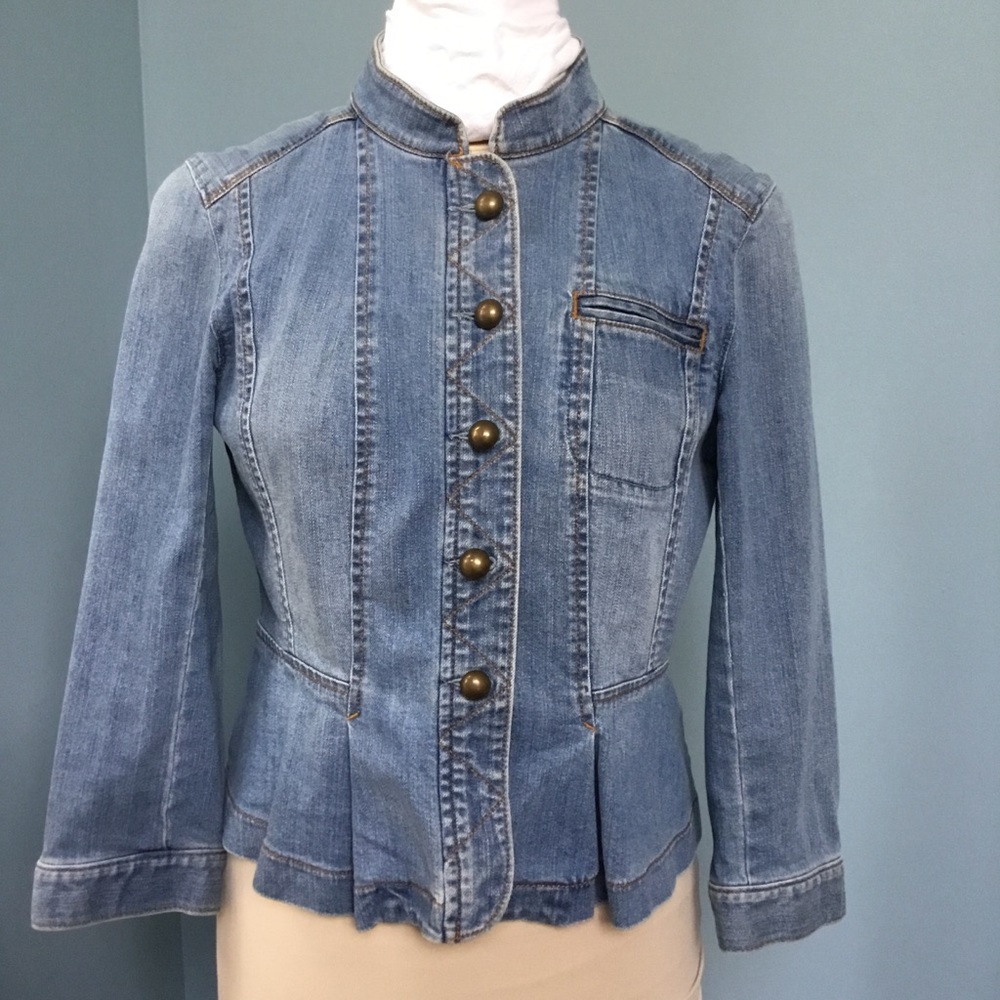 Ann Taylor Loft denim jacket. Size 6P.